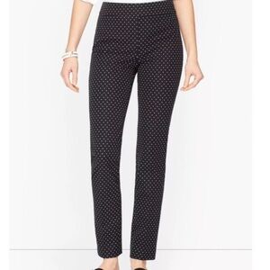 Talbots Black and White Polka Dot Skinny Pants